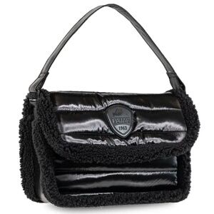 Pajar Glossy Black Shoulder Bag
